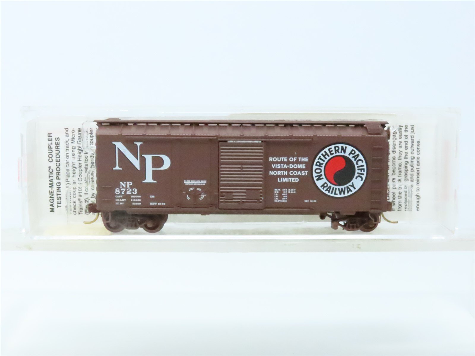 N Scale Micro-Trains MTL 22040 NP Northern Pacific 40' Single Door Box Car #8723