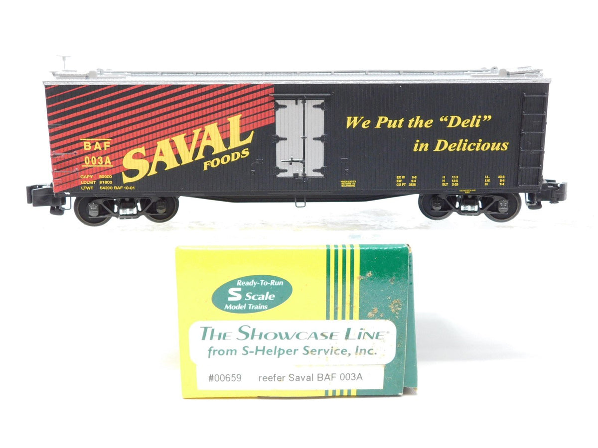 S Scale S-Helper Showcase Line 00659 BAF Saval Foods Reefer #003A