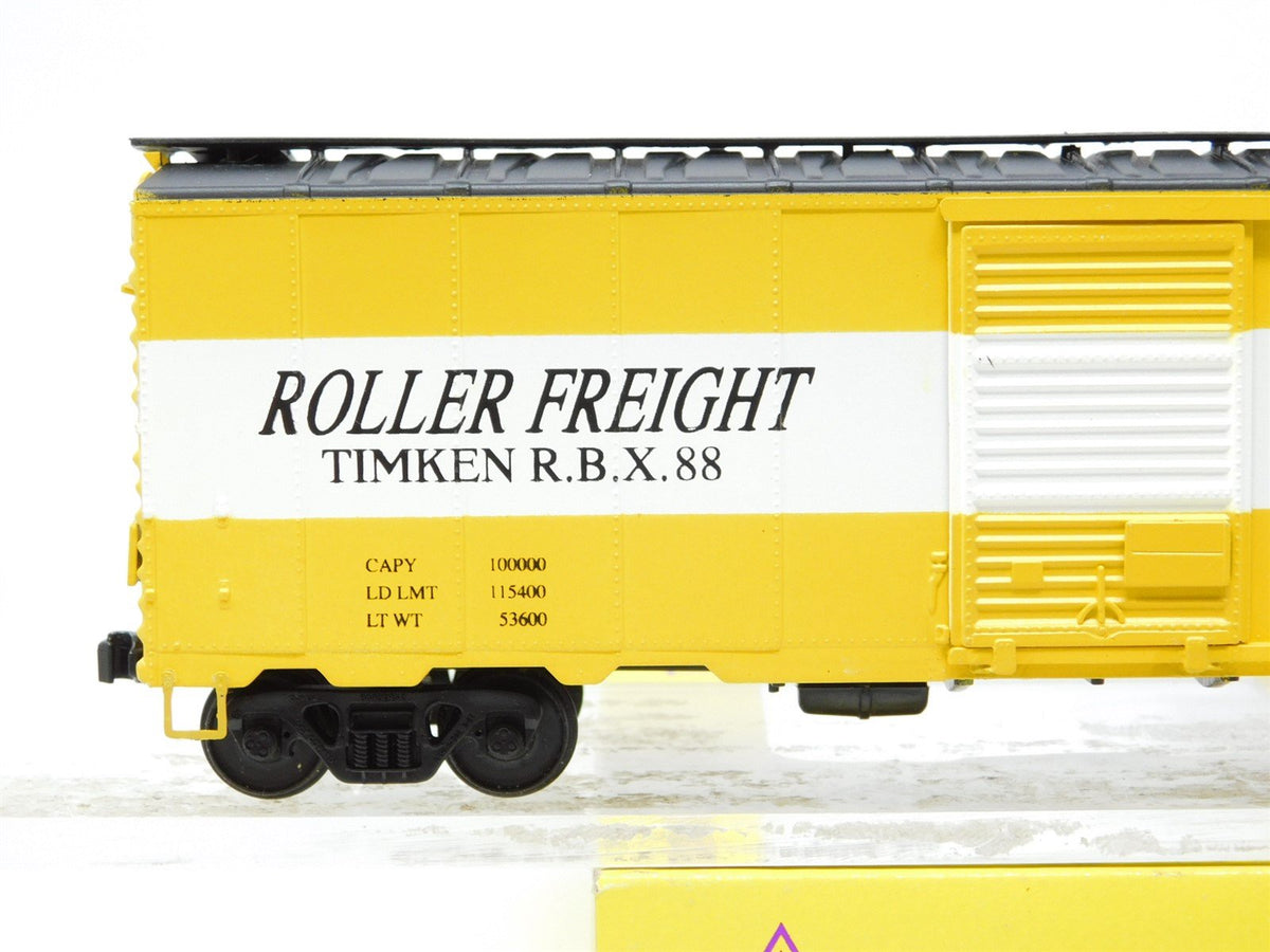 S Scale American Models RBX Roller Freight Timken 2004 Spring Spree 40&#39; Box Car