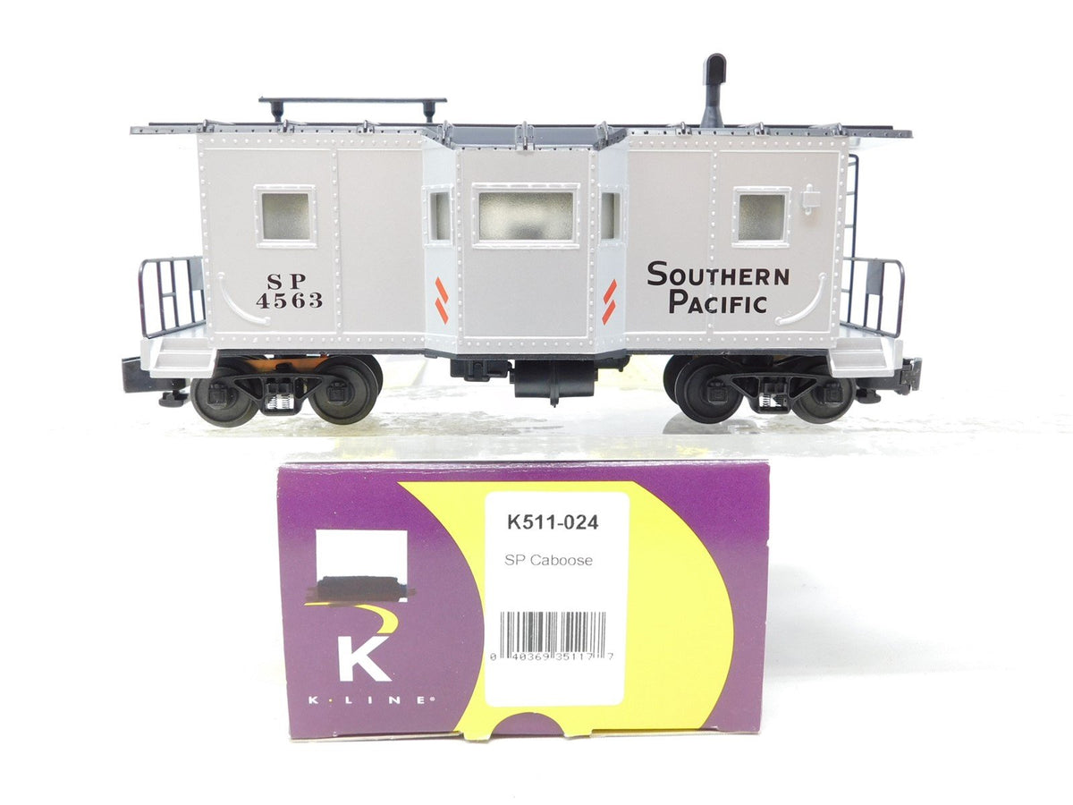 S Scale K-Line K511-024 SP Southern Pacific Bay Window Caboose #4563