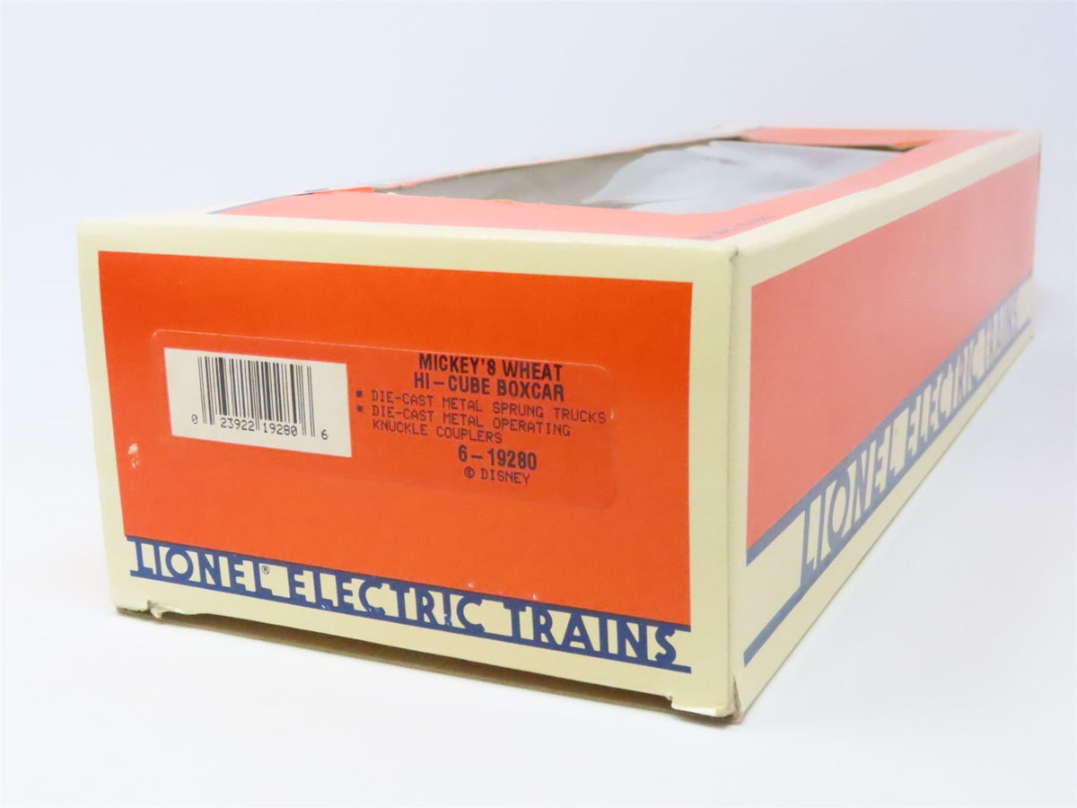 O Gauge 3-Rail Lionel 6-19280 Mickey&#39;s Wheat Single Door Box Car #19280