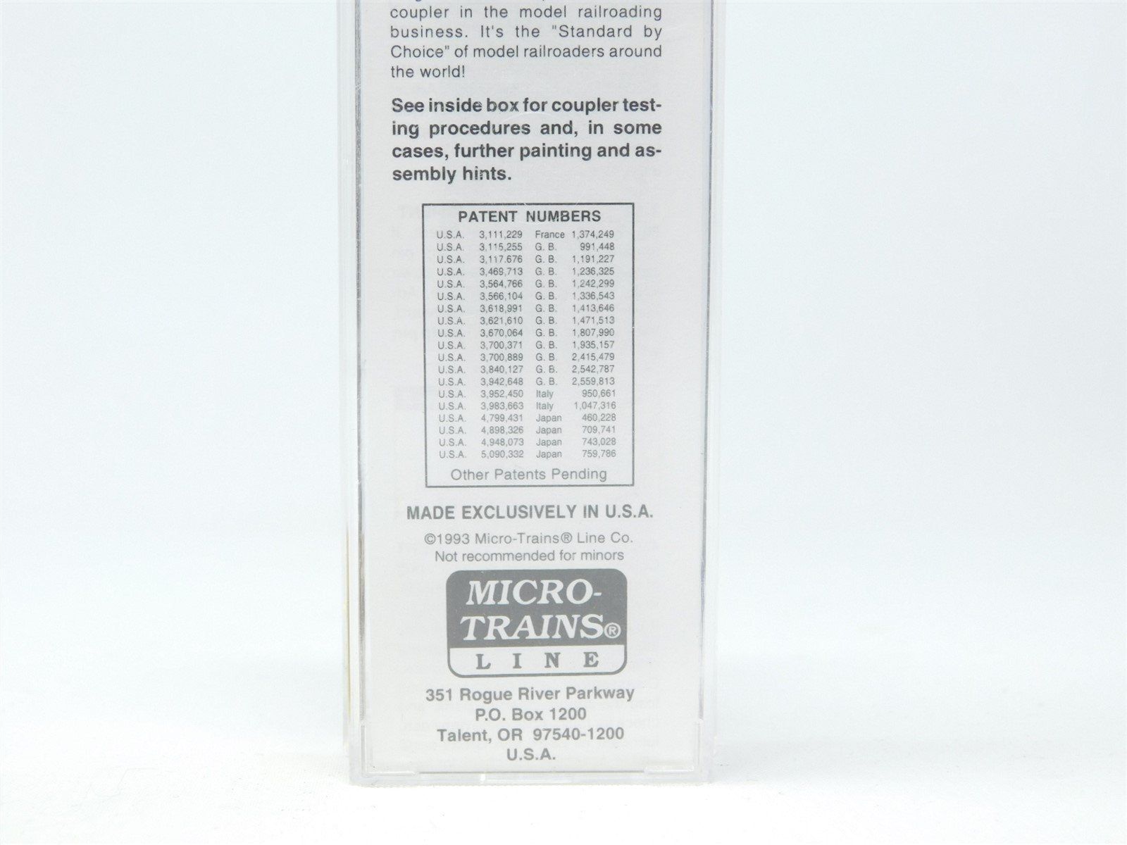 N Micro-Trains MTL 37020 Micro-Trains Line 50' Steel Double Door Box Car #1993