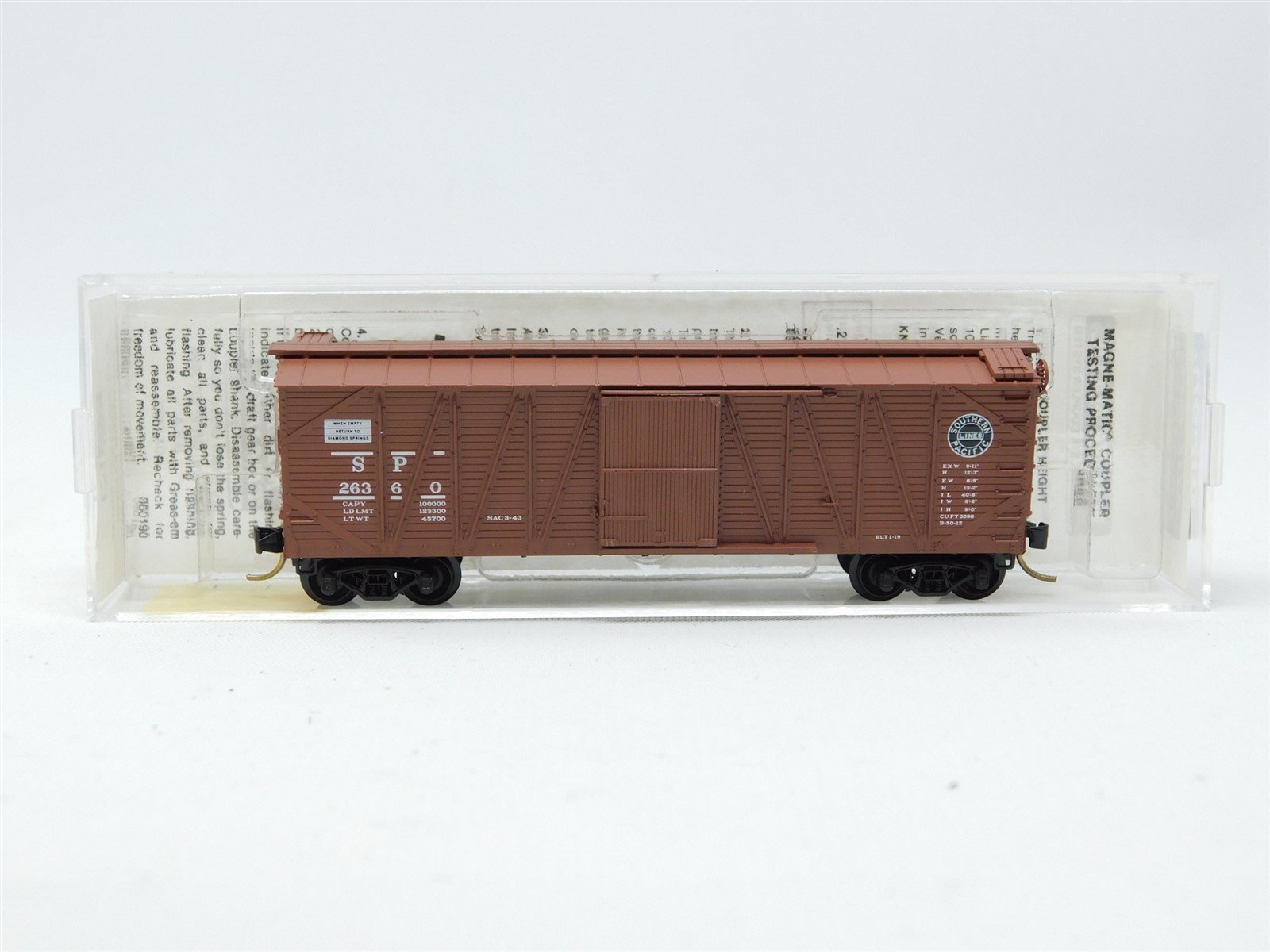 N Micro-Trains MTL 28030 SP Southern Pacific 40' Single Door Box Car #26360