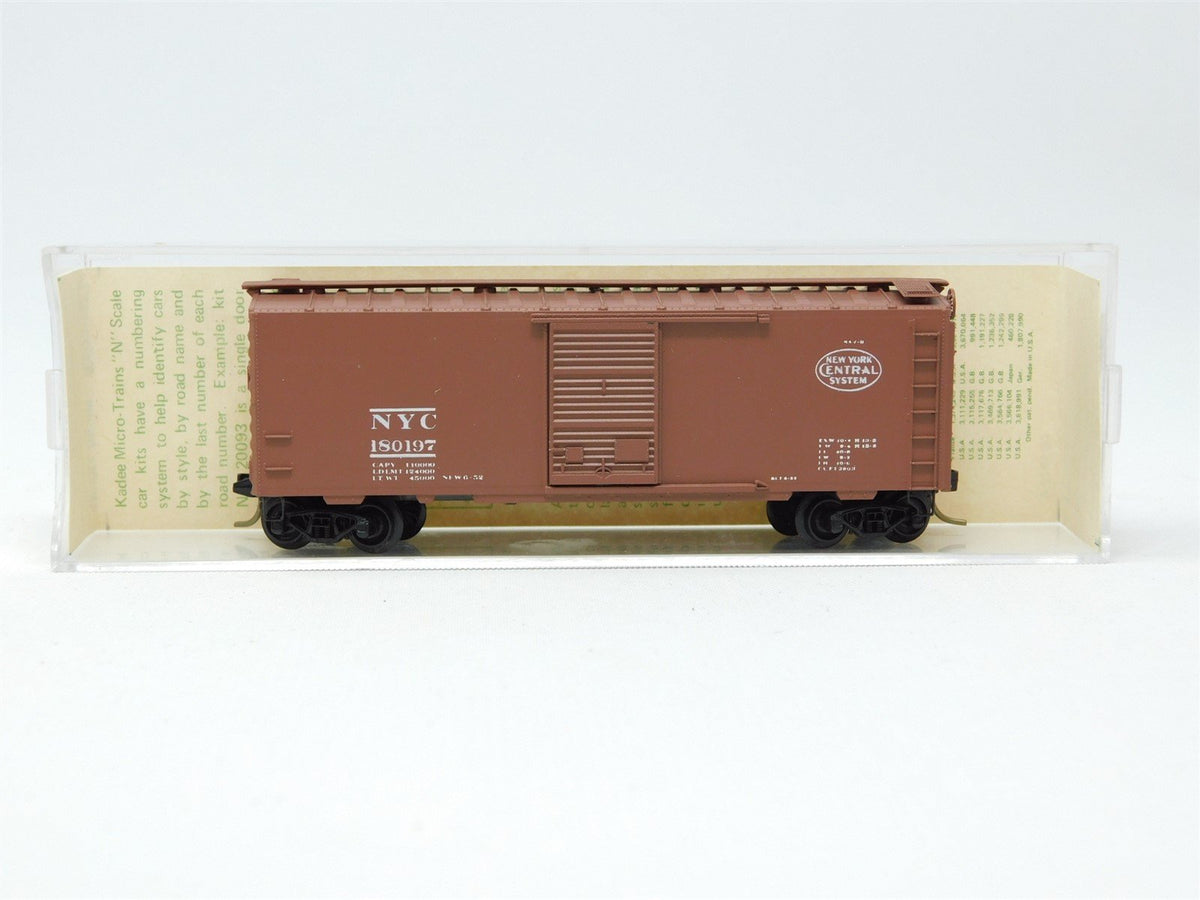 N Scale Micro-Trains MTL Kadee 20047 NYC Railroad 40&#39; Box Car #180197 Blue Label