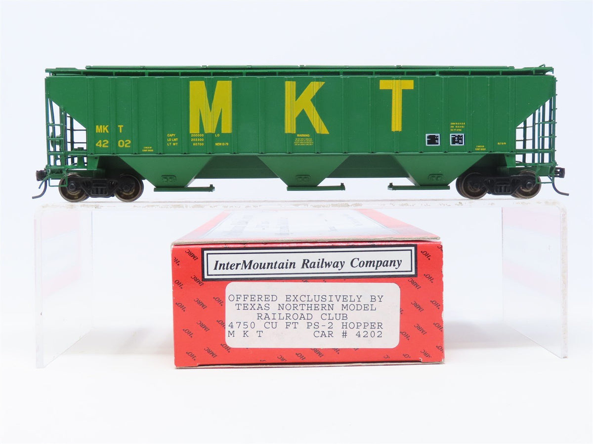 HO Scale InterMountain MKT Missouri Kansas Texas 3-Bay Covered Hopper #4202