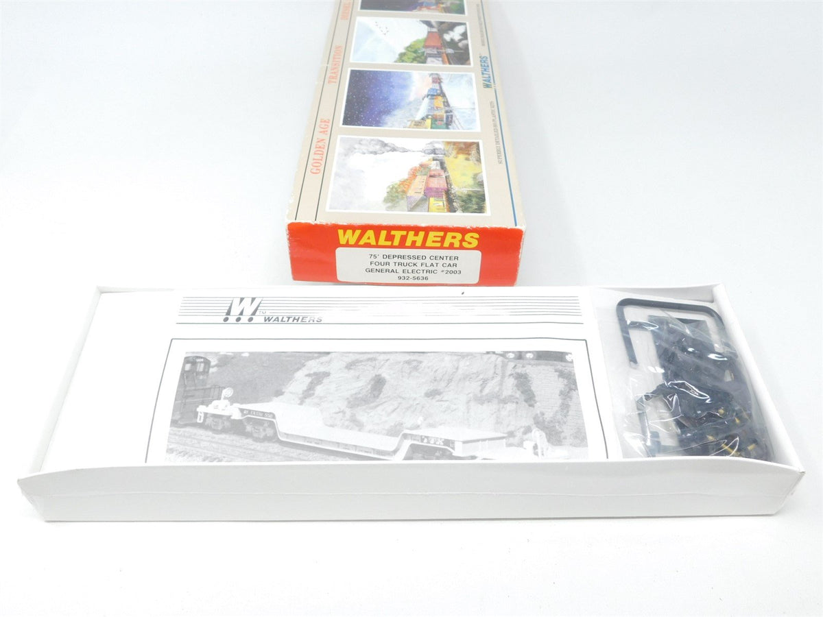 HO Scale Walthers Kit 932-5636 General Electric 75&#39; Flat Car #2003 SEALED