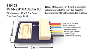 Soundtraxx 810163 JST-Next18 Adapter Kit