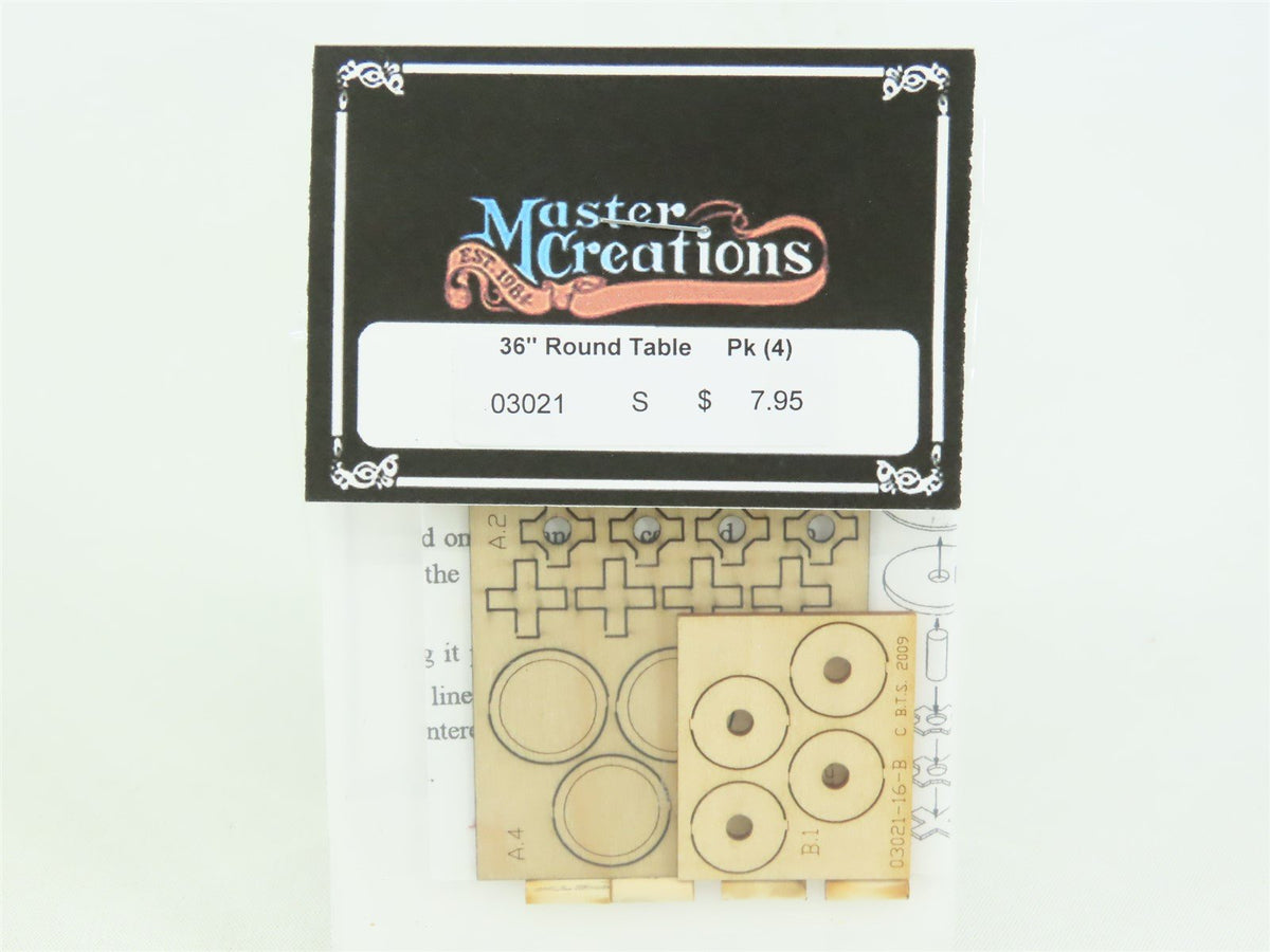 S 1/64 Scale BTS Master Creations Kit #03021 36&quot; Round Table (4 pk.)