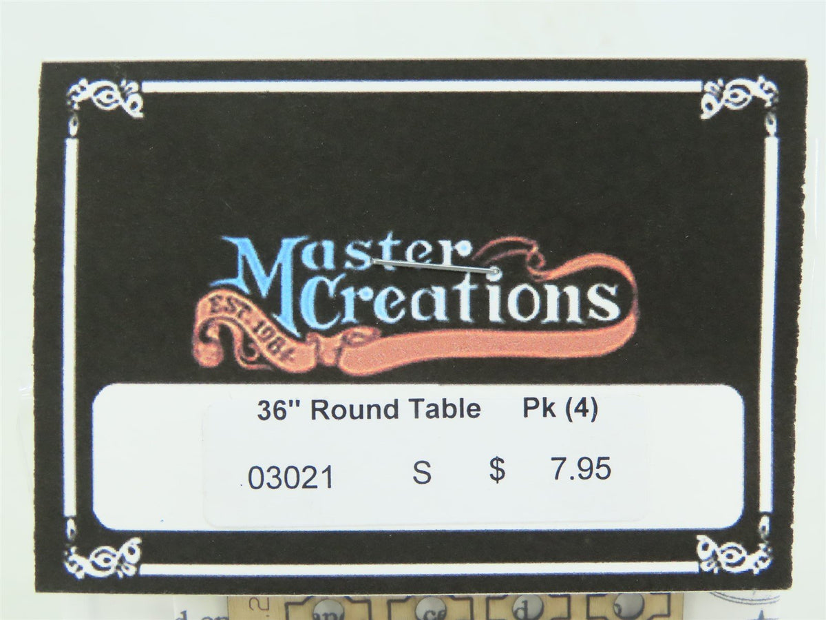 S 1/64 Scale BTS Master Creations Kit #03021 36&quot; Round Table (4 pk.)