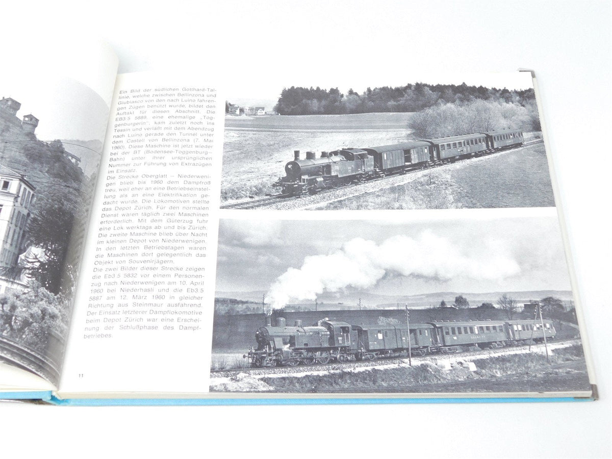 Steam Locomotives in Switzerland by Harald Nave ©1975 HC Book-German