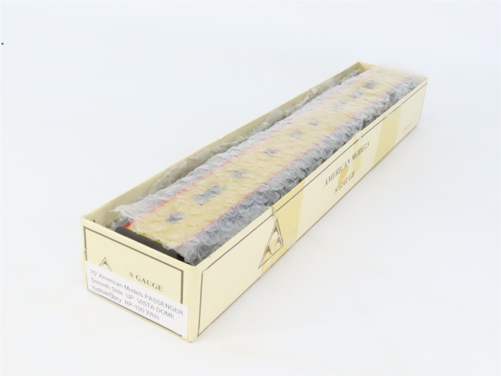 S Scale American Models UP Union Pacific 75' Vista Dome Passenger Car