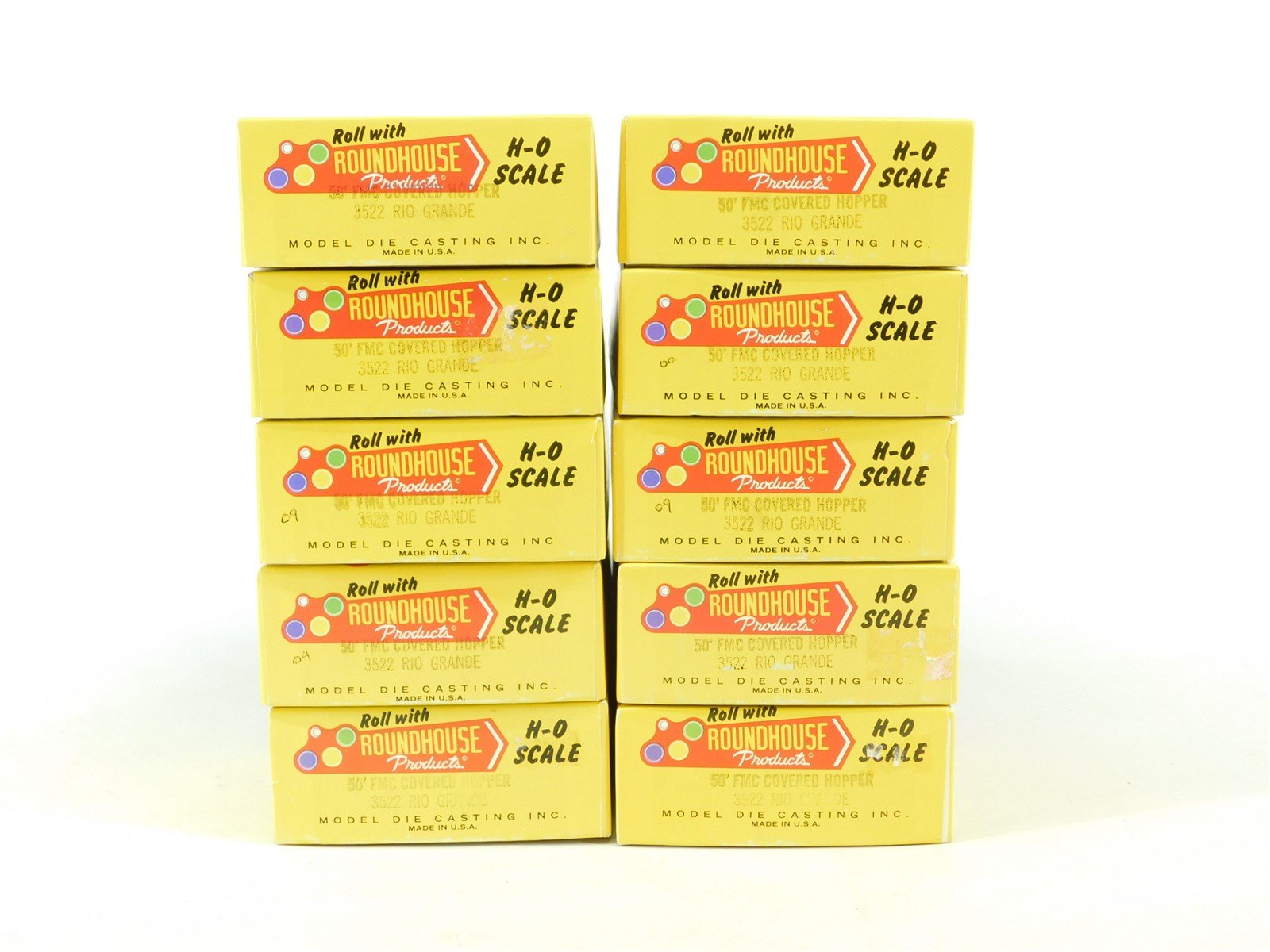 LOT of 10 Roundhouse 10-3/4