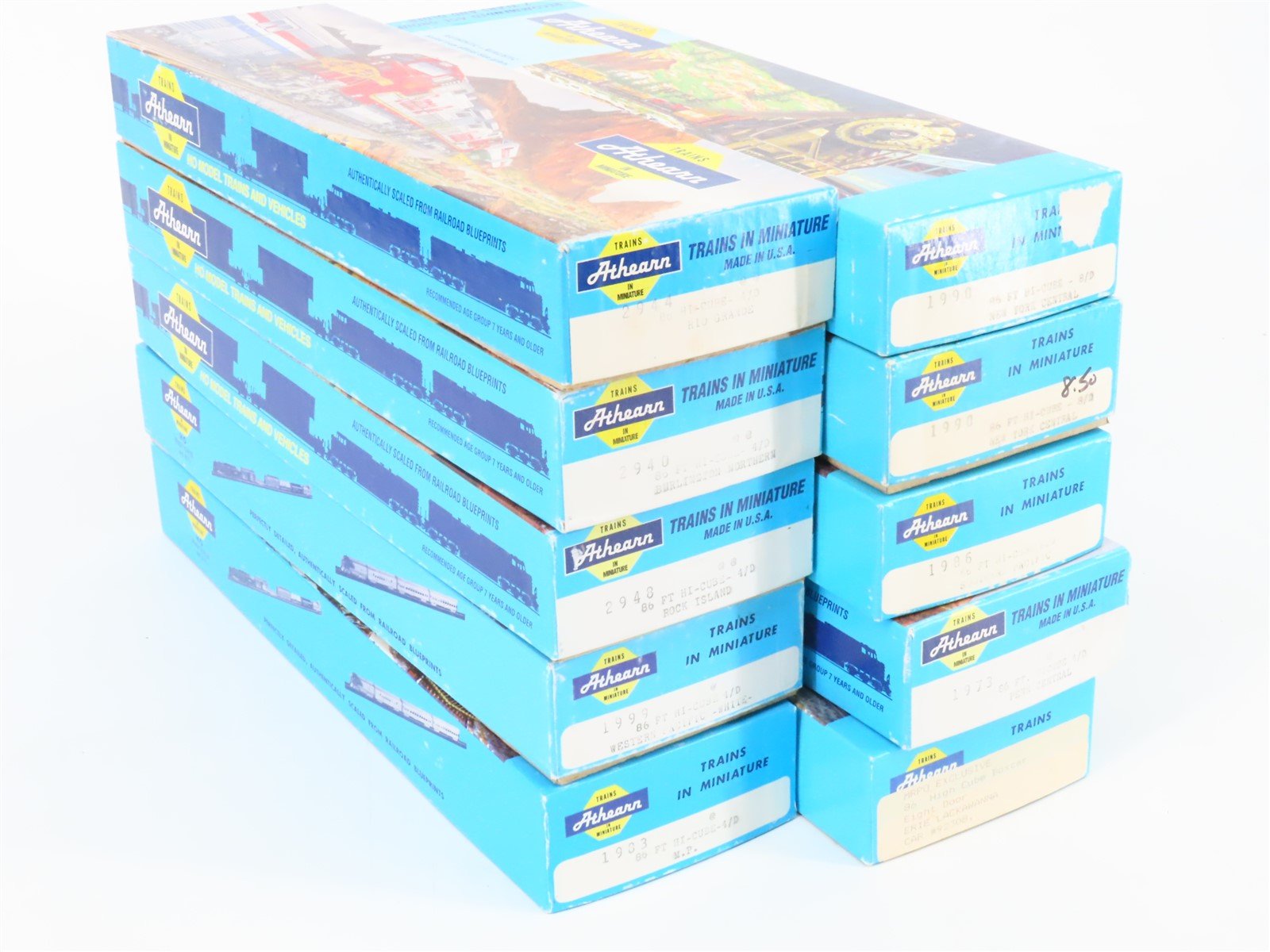 LOT of 10 Athearn 12-3/4