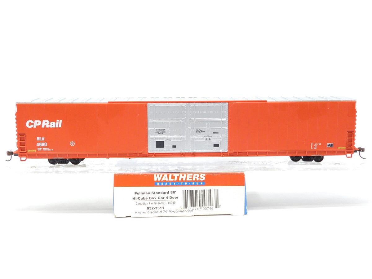 HO Walthers 932-3511 MILW CP Rail Canadian Pacific 86&#39; Hi-Cube Box Car #4980