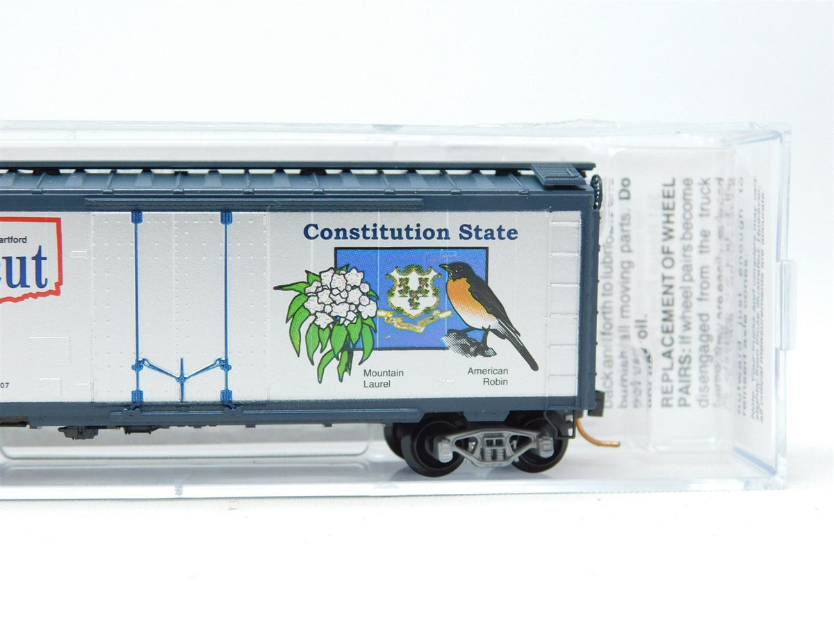 N Micro-Trains MTL 02100412 US State Series 40&#39; Box Car #1788 - CT Connecticut