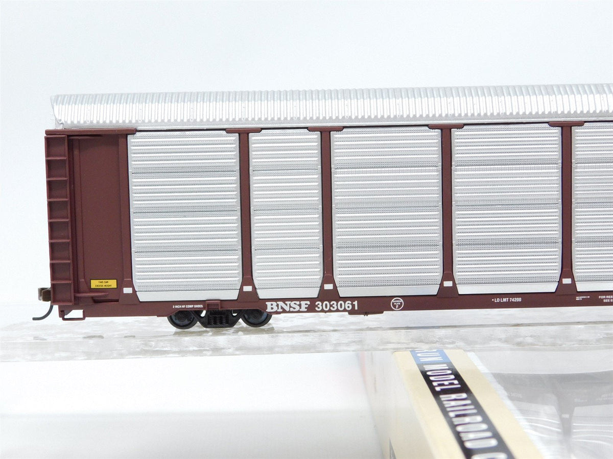 HO Walthers 932-4856 BNSF Railway 89&#39; Thrall Tri-Level Auto Rack Car #303061