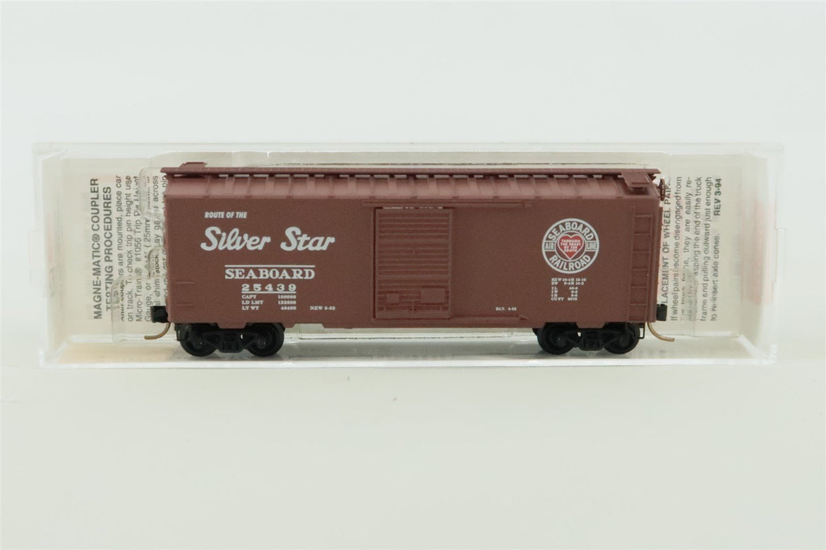 N Scale Micro-Trains MTL 20650 SAL &quot;Silver Star&quot; 40&#39; Steel Box Car #25439