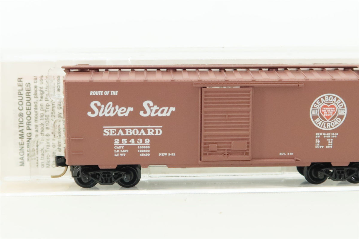 N Scale Micro-Trains MTL 20650 SAL &quot;Silver Star&quot; 40&#39; Steel Box Car #25439