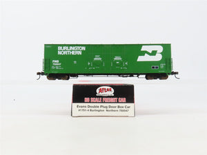 HO Atlas 1751-4 FWD Burlington Northern Evans Double Plug Door Box Car #750047