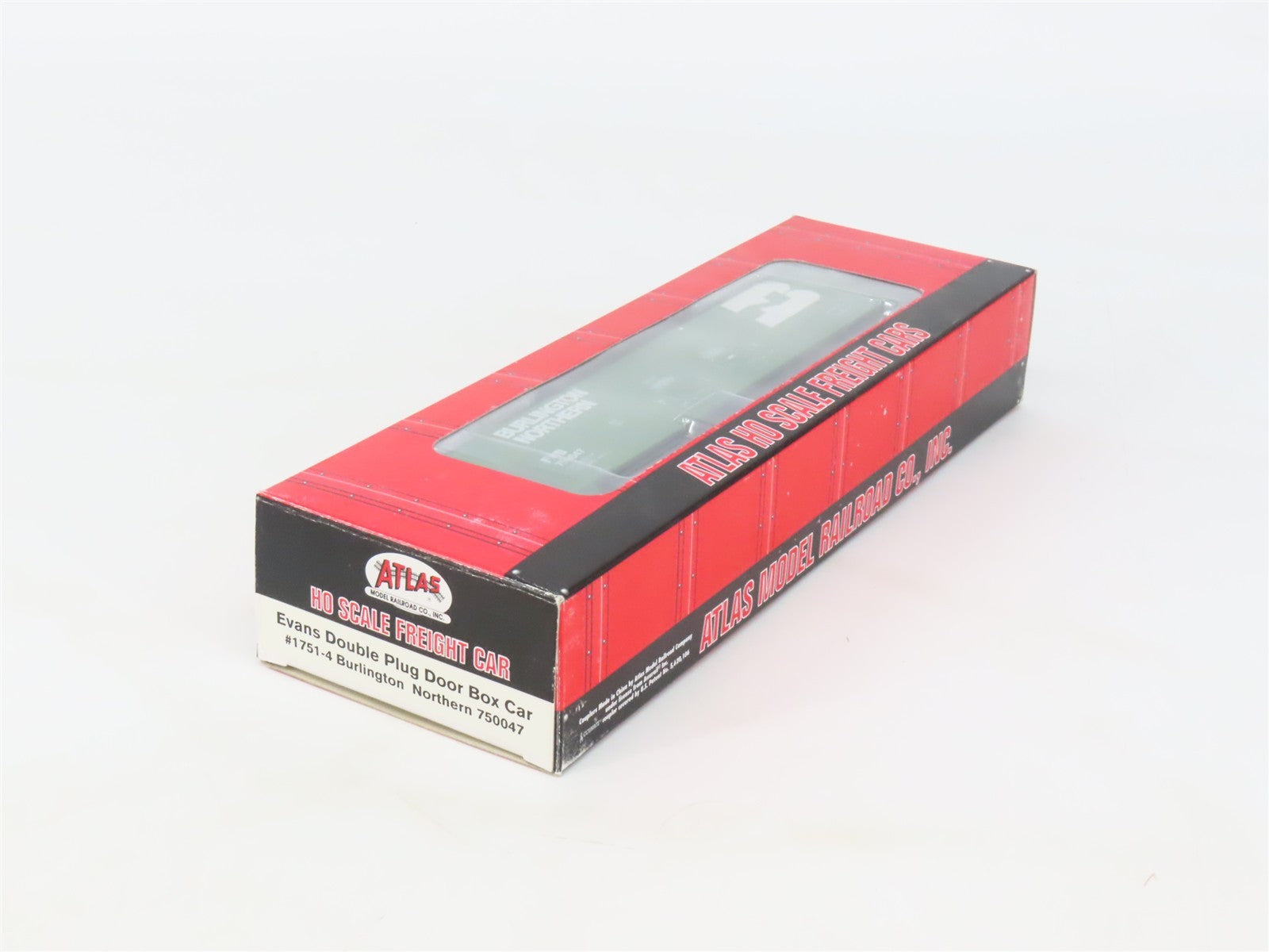 HO Atlas 1751-4 FWD Burlington Northern Evans Double Plug Door Box Car #750047