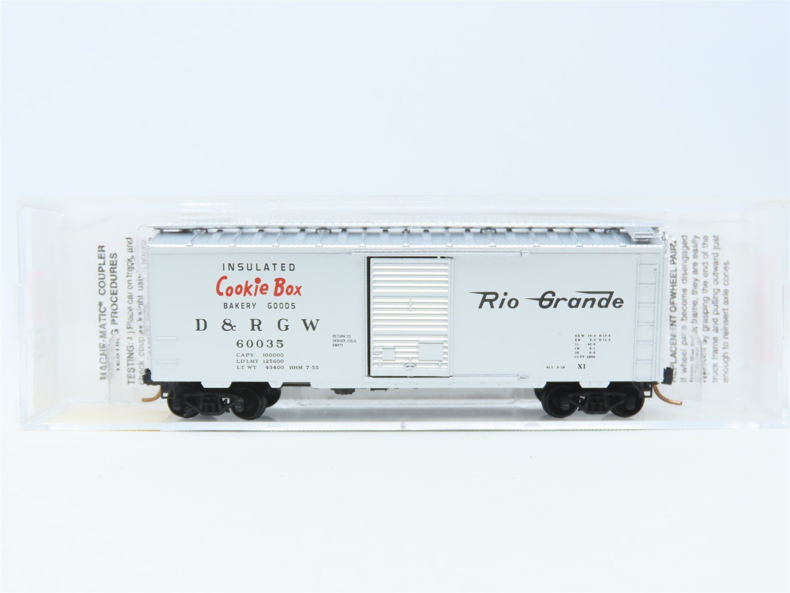 N Scale Micro-Trains MTL 20110 D&RGW Rio Grande "Cookie Box" 40' Box Car #60035