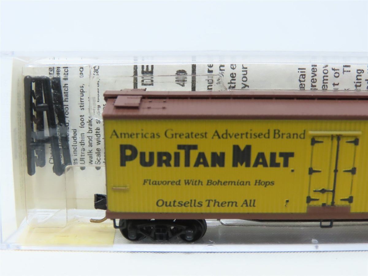 N Scale Micro-Trains MTL 49350 URTC Puritan Malt 40&#39; Wood Reefer #40636