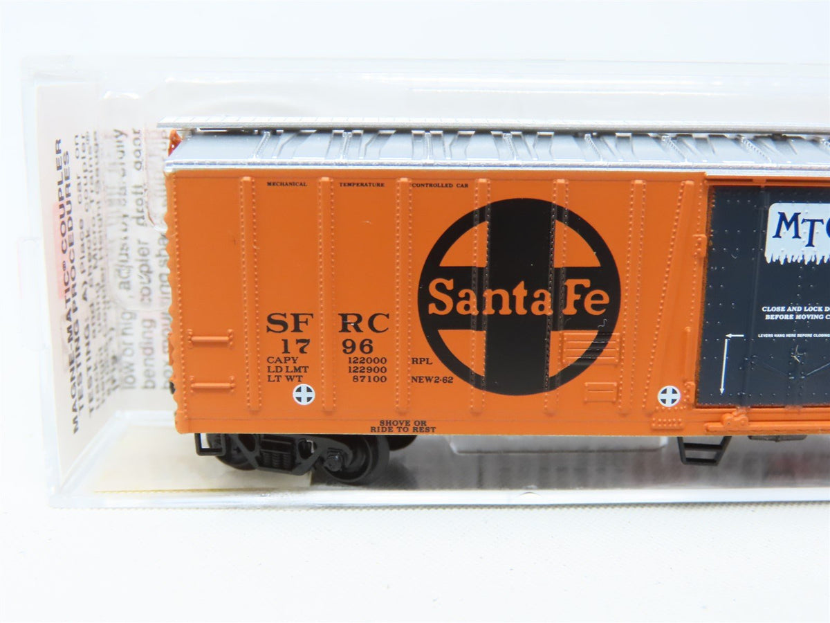 N Scale Micro-Trains MTL 70070 SFRC MTC Santa Fe 51&#39; Mech Reefer #1796