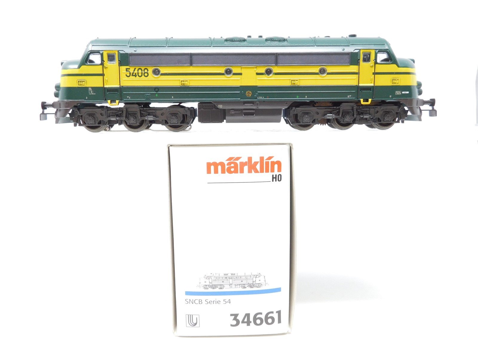 HO Scale 3-Rail Marklin 34661 SNCB Belgian National Series 54 Diesel #5408