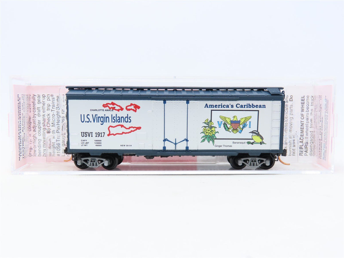 N Micro-Trains MTL NSC Special Run USVI US Virgin Islands 40&#39; Box Car #1917