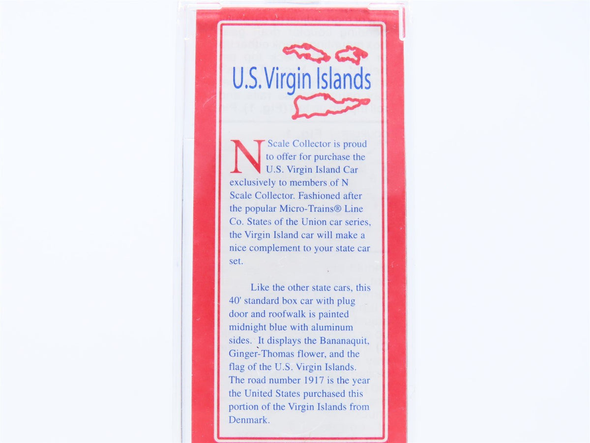 N Micro-Trains MTL NSC Special Run USVI US Virgin Islands 40&#39; Box Car #1917