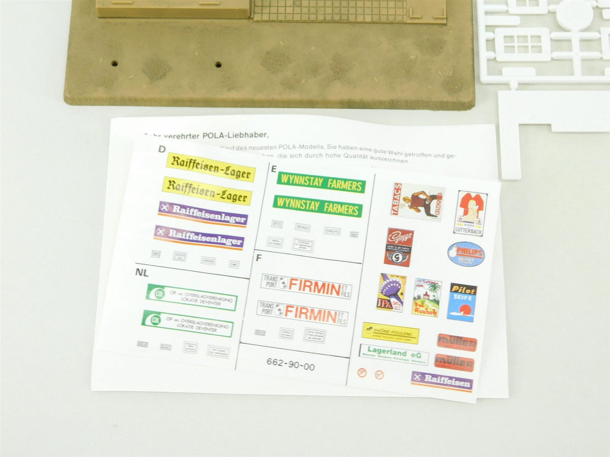 HO Scale POLA Meister Modell Kit 662 Raiffeisen Lagerhaus Storage Depot