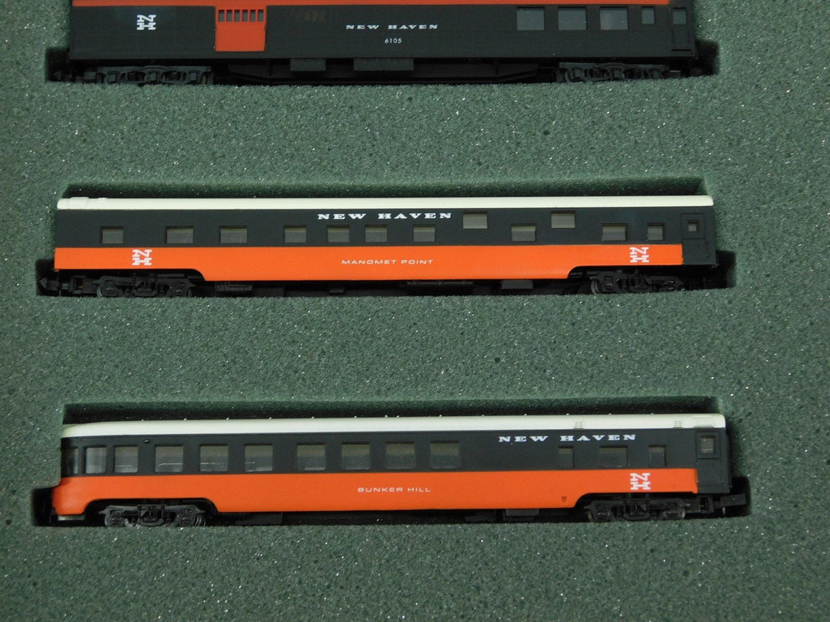 N Scale Con-Cor 0001-008517 NH New Haven &quot;McGinnis&quot; PA-1 Diesel Passenger Set