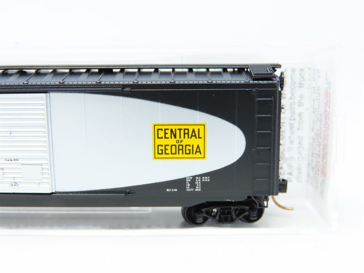 N Scale Micro-Trains MTL 31280 CG Central Of Georgia &quot;Football&quot; Box Car #1572