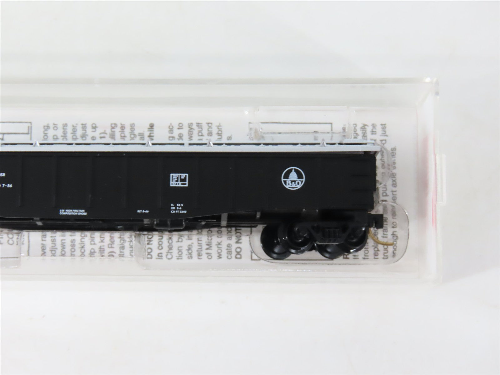 N Scale Micro-Trains MTL #106040 B&O Baltimore & Ohio 50' Gondola #362506