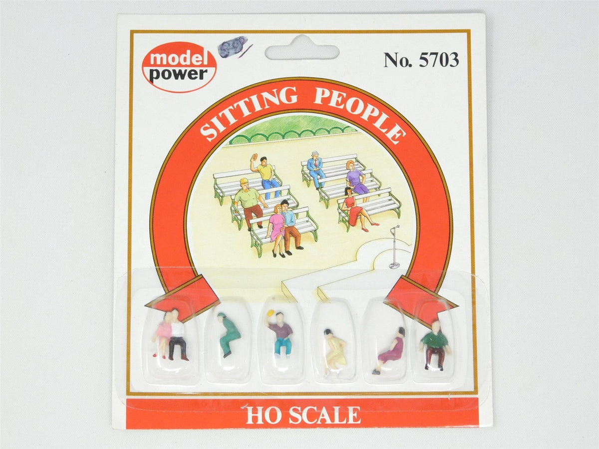 HO 1/87 Scale Model Power #5703 Sitting People 6-Piece Figure Set