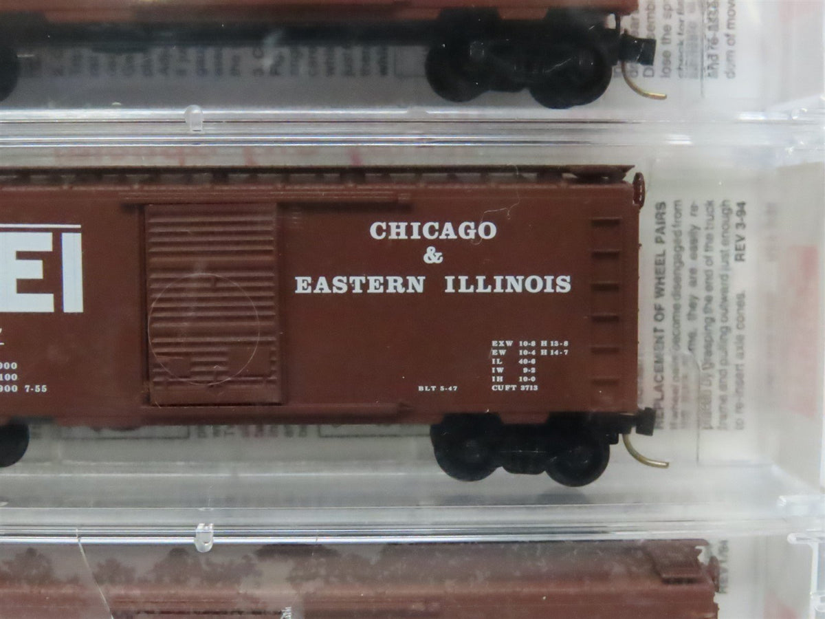 N Scale Micro-Trains MTL #20562 RI C&amp;EI CNW Windy City Special Box Car 3-Pack