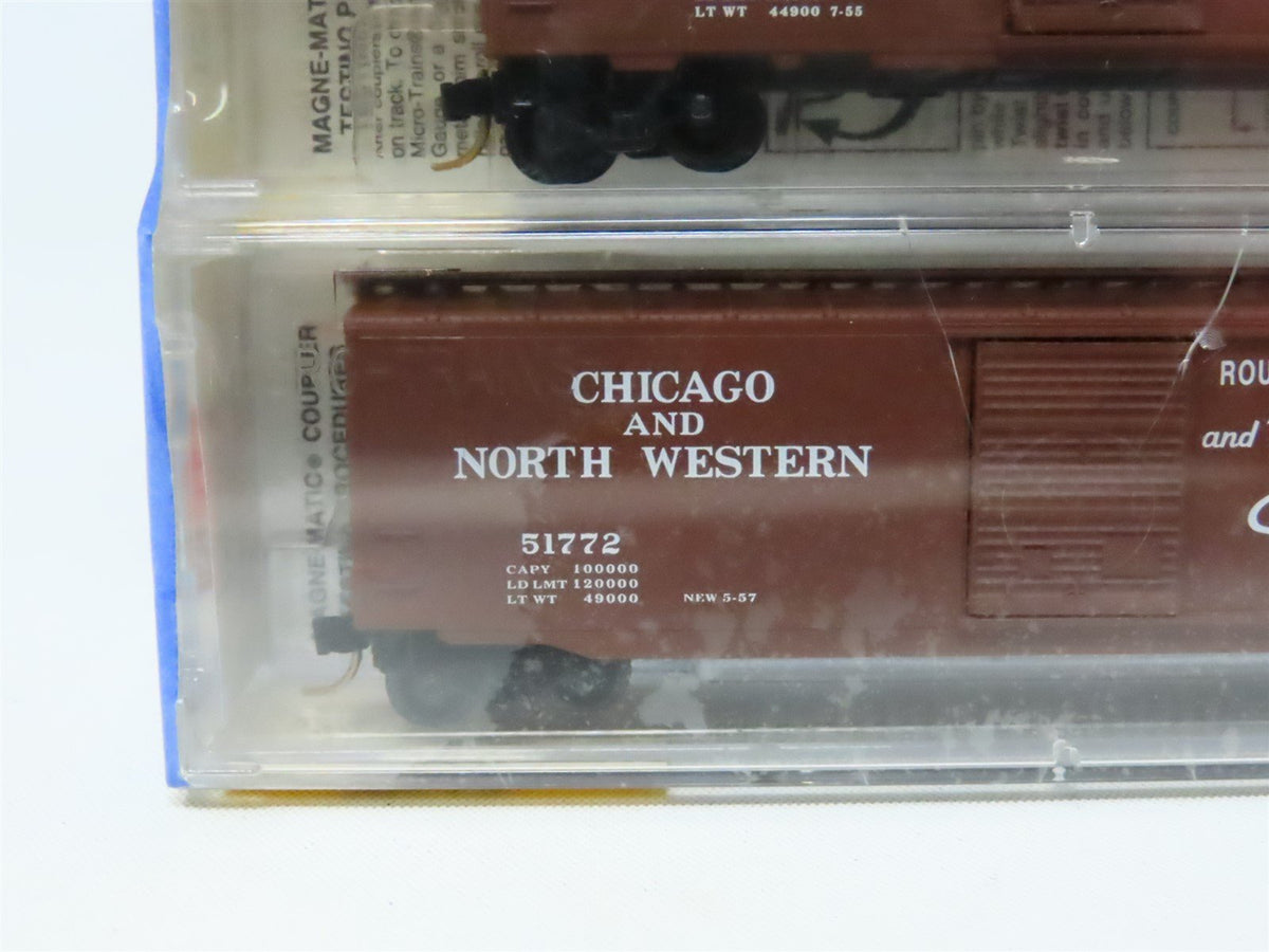 N Scale Micro-Trains MTL #20562 RI C&amp;EI CNW Windy City Special Box Car 3-Pack