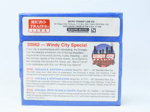 N Scale Micro-Trains MTL #20562 RI C&EI CNW Windy City Special Box Car 3-Pack