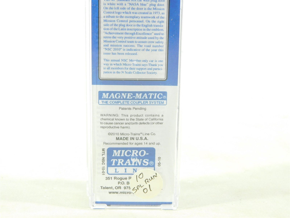 N Scale Micro-Trains MTL NSC Special Run 10-01 &quot;Mission Control&quot; Box Car #2010