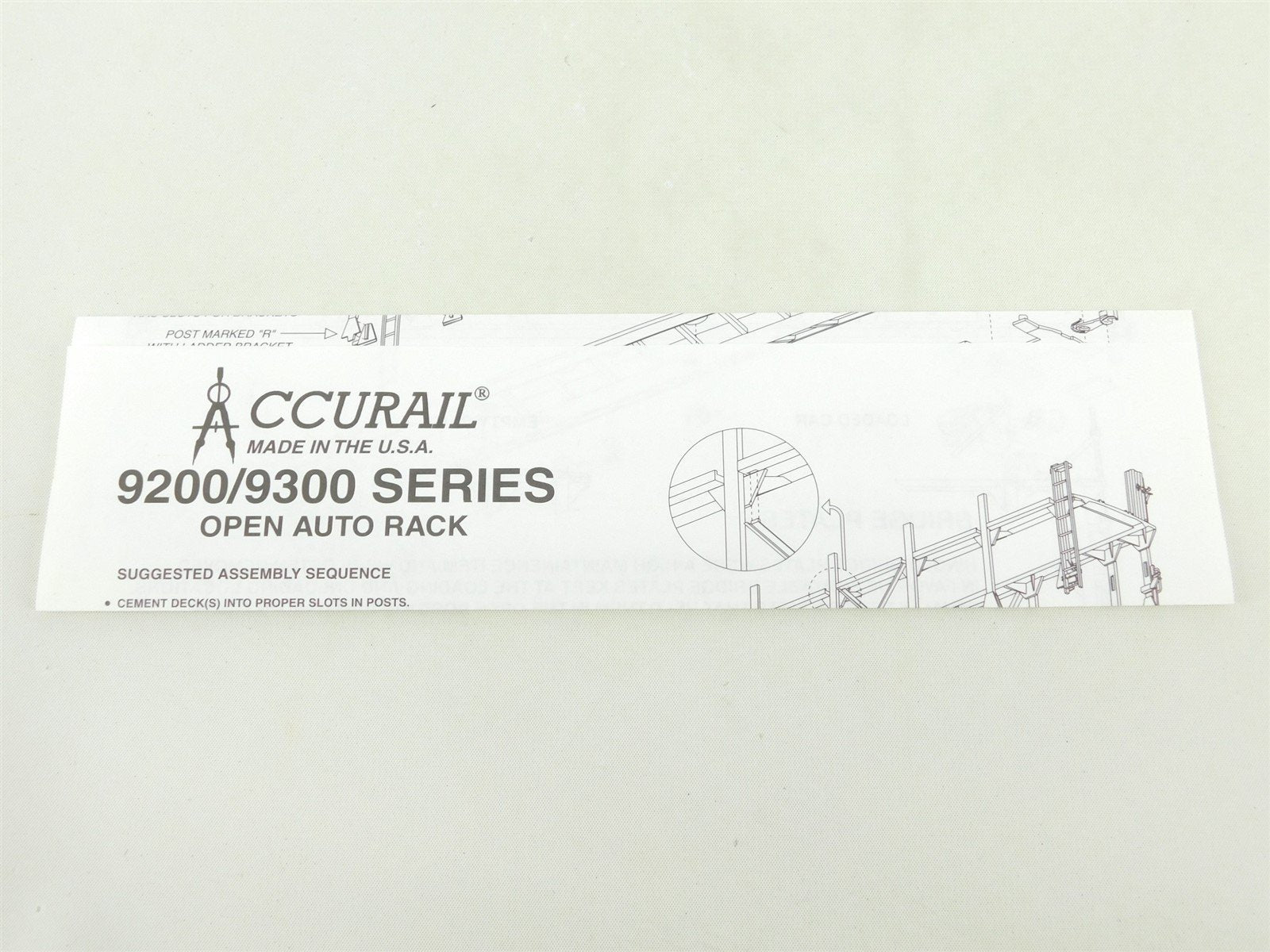 HO Scale Accurail Kit 9261 TTBX UP Union Pacific Bi-Level Auto Rack #964552