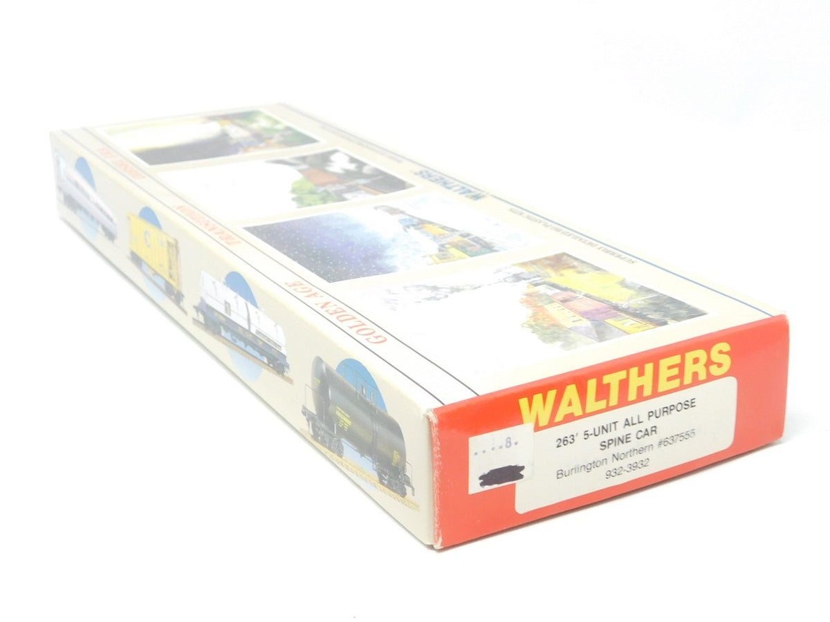 HO Walthers Kit #932-3932 BN Burlington Northern Five-Unit All Purpose Spine Car