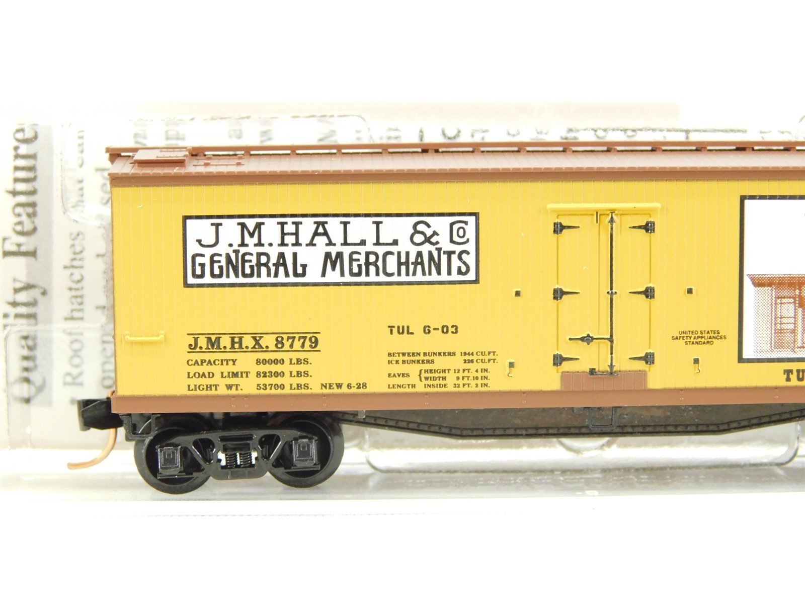N Micro-Trains MTL NSC Special Run 03-48 JMHX JM Hall & Co Wood Reefer #8779