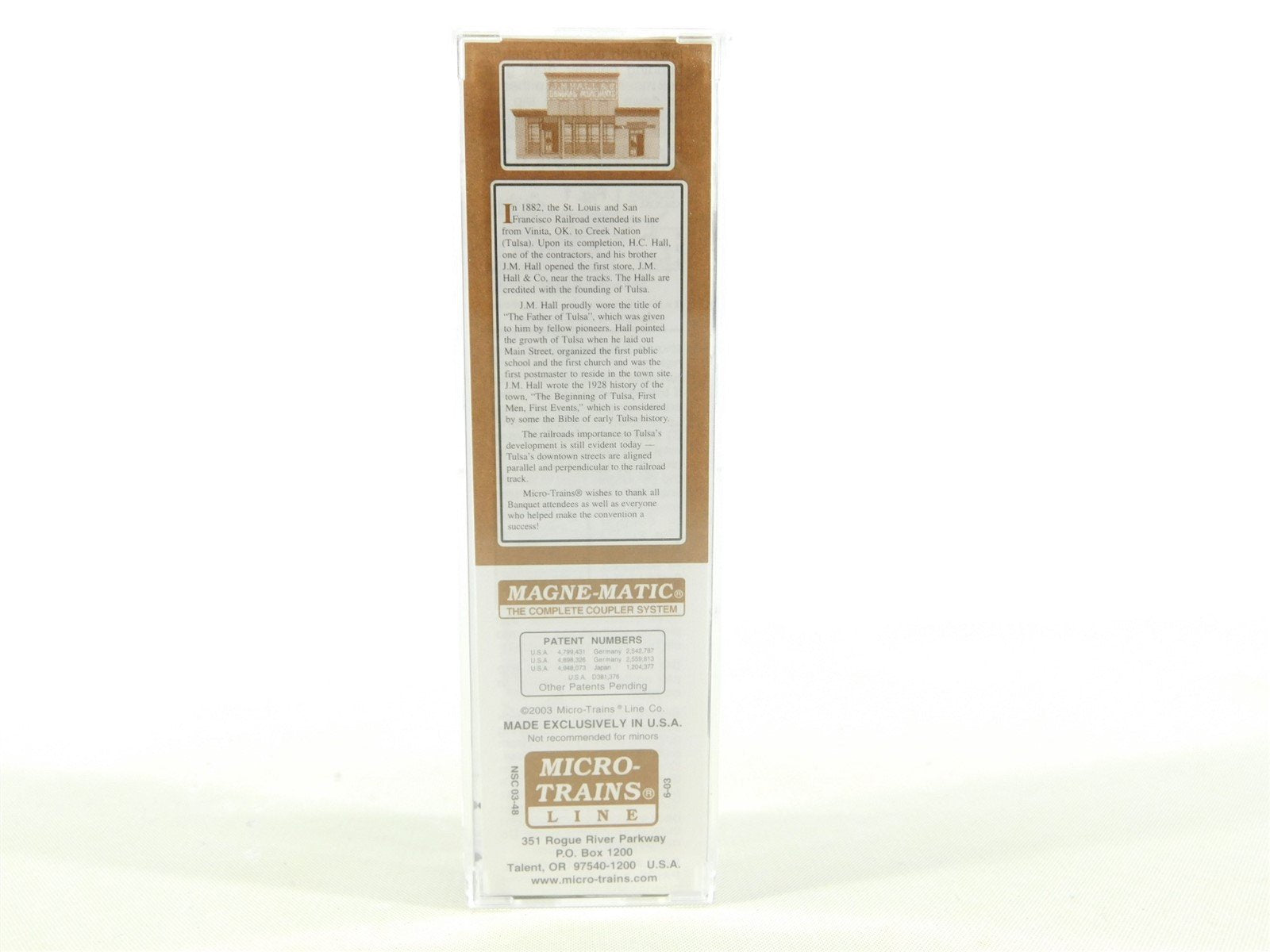 N Micro-Trains MTL NSC Special Run 03-48 JMHX JM Hall & Co Wood Reefer #8779