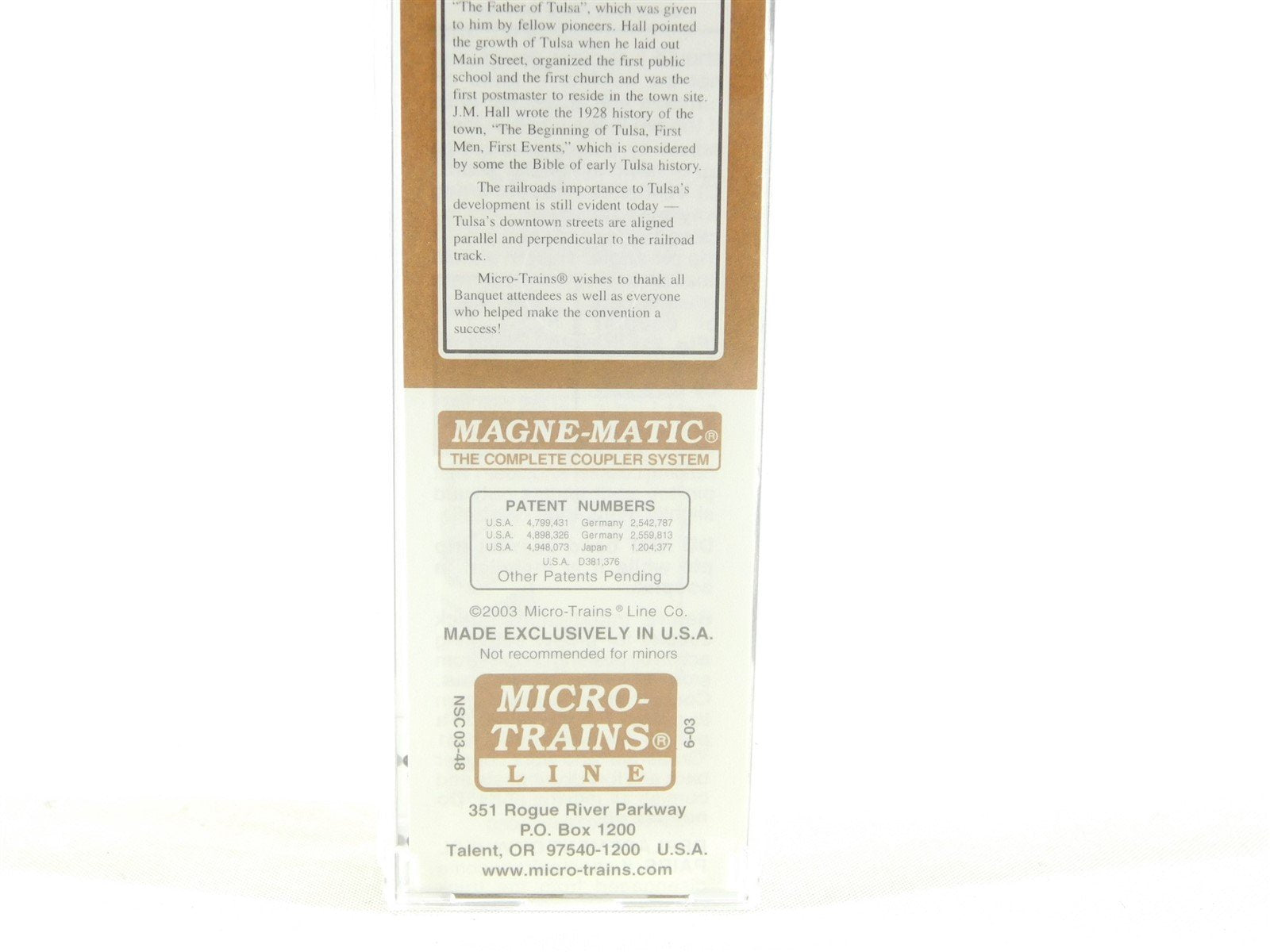 N Micro-Trains MTL NSC Special Run 03-48 JMHX JM Hall & Co Wood Reefer #8779