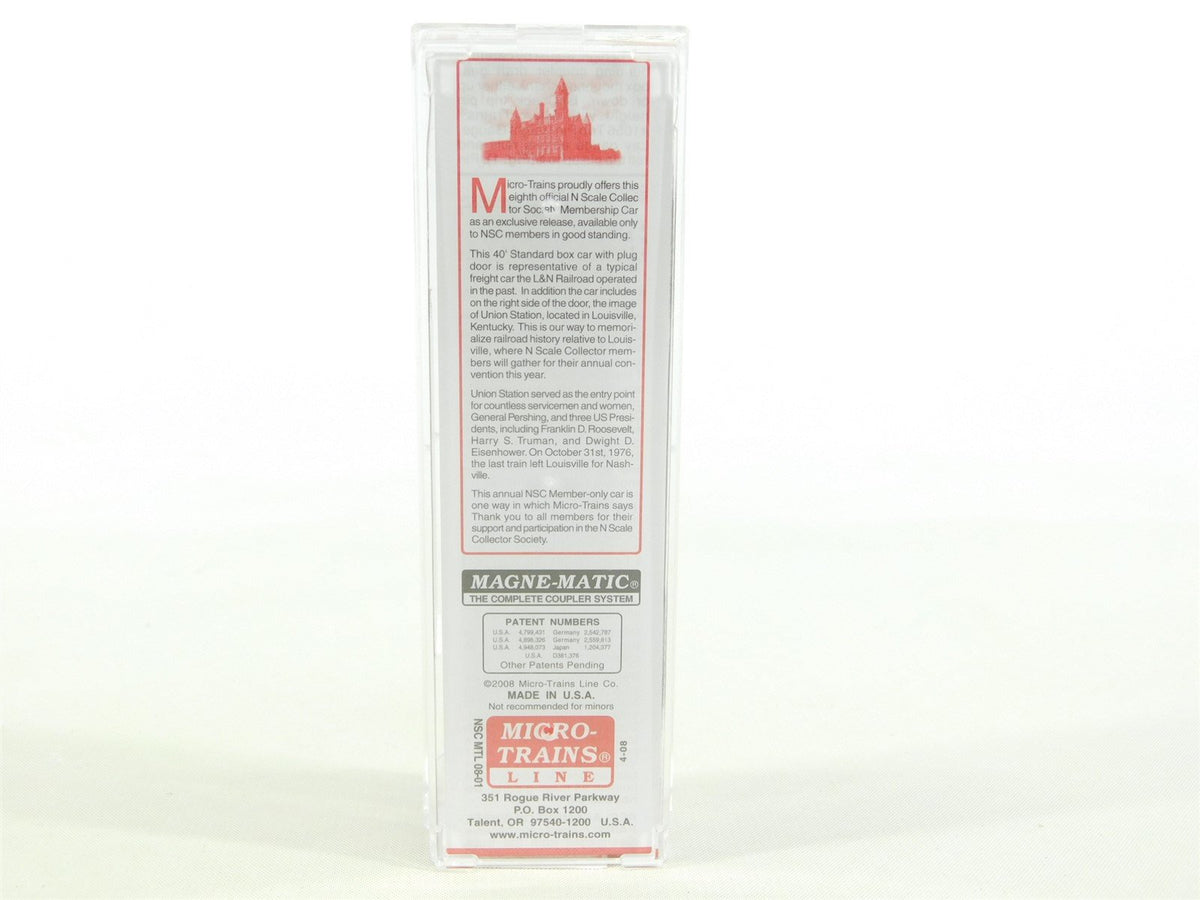 N Micro-Trains MTL NSC Special Run 08-01 L&amp;N &quot;Union Station&quot; 40&#39; Box Car #1891