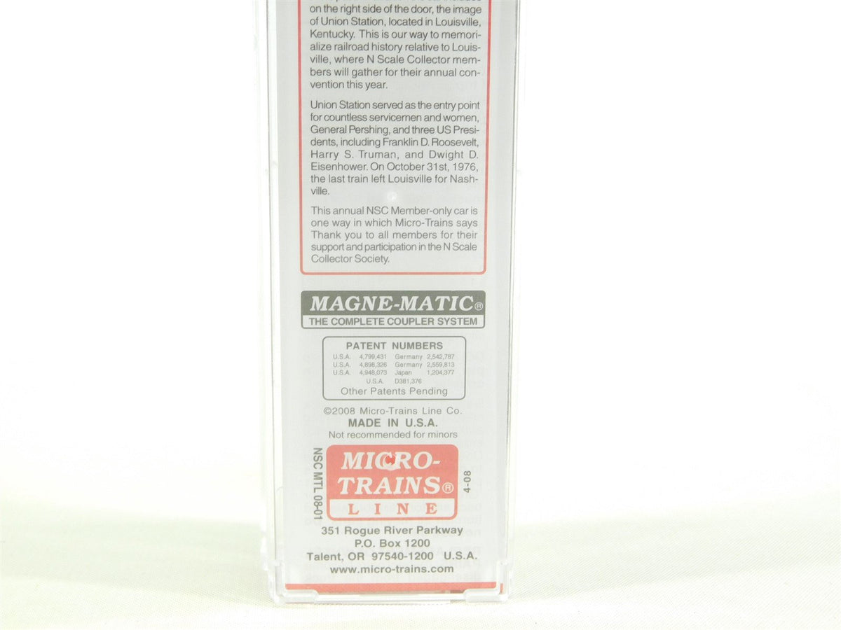 N Micro-Trains MTL NSC Special Run 08-01 L&amp;N &quot;Union Station&quot; 40&#39; Box Car #1891
