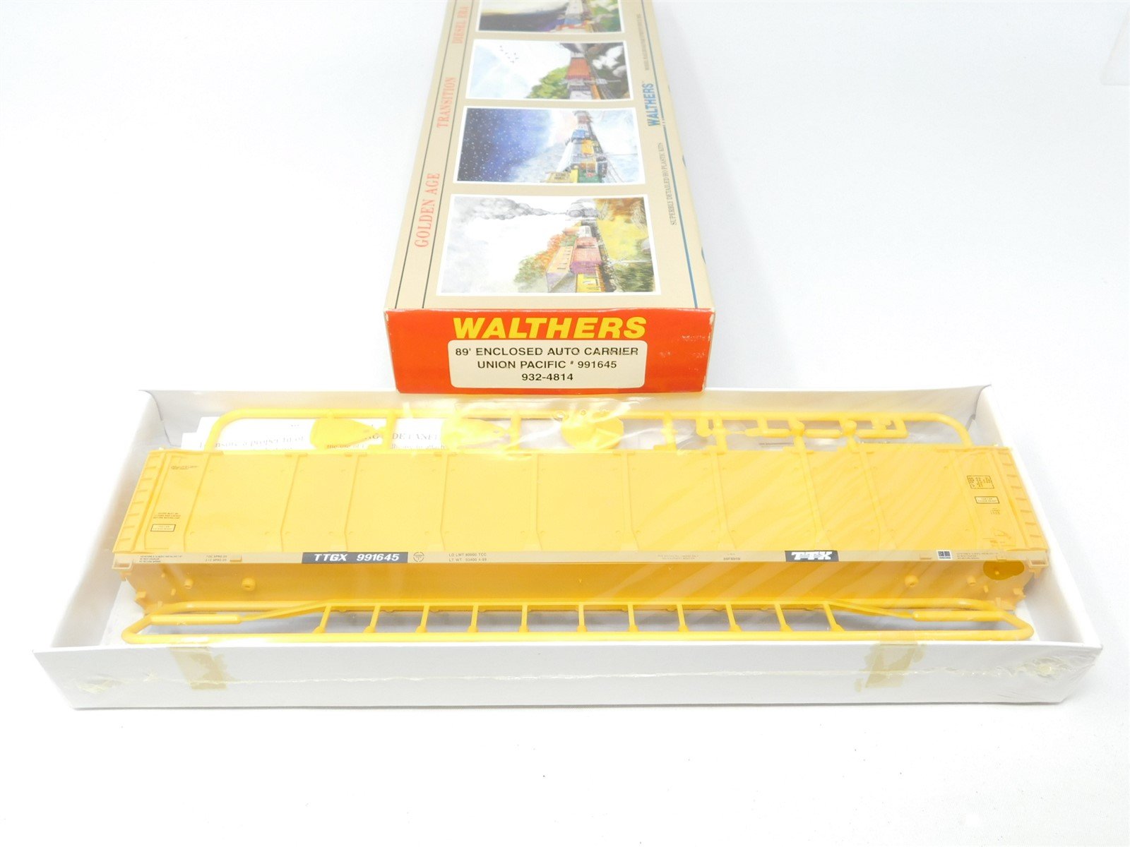 HO Scale Walthers Kit #932-4814 UP TTGX Union Pacific 89' Auto Carrier #991645