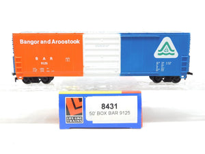 HO Scale Life-Like Trains #8431 BAR Bangor & Aroostook 50' Box Car #9125