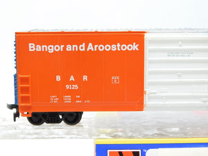 HO Scale Life-Like Trains #8431 BAR Bangor & Aroostook 50' Box Car #9125