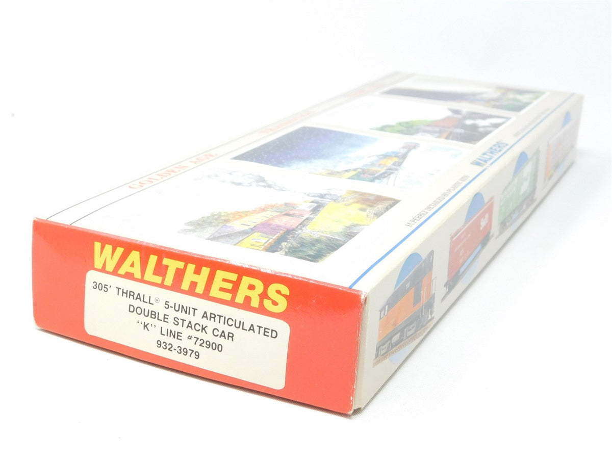 HO Scale Walthers Kit #932-3979 DTTX &quot;K&quot; Line 5-Unit Double Stack Car #72900